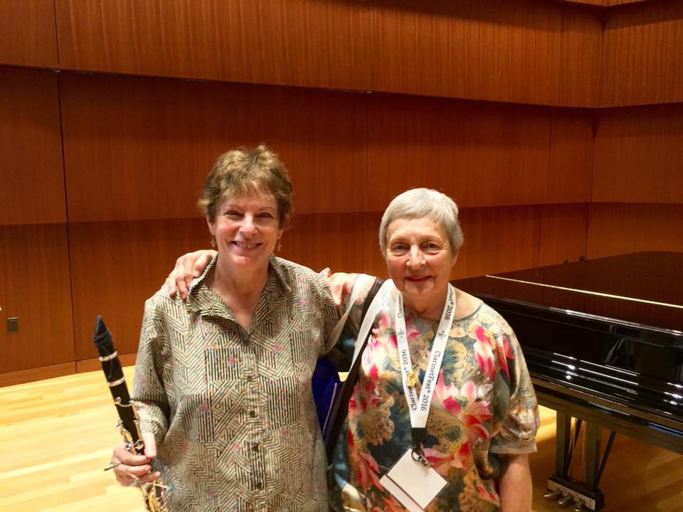 Michele Zukovsky and Elsa Ludwig Verdher the "Queens of the Clarinet" Photo by David Blumberg