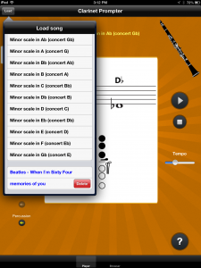 Figure 6 - Clarinet Prompter1