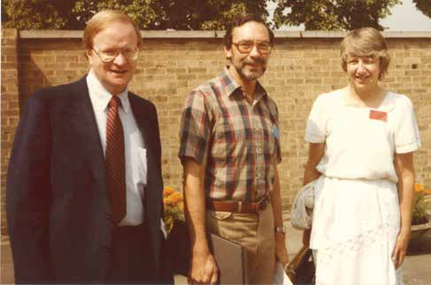 James Gillespie, Dan Sparks, and Thea King in Paris for the 1981 International Clarinet Congress